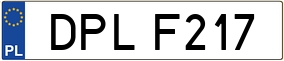 Trailer License Plate